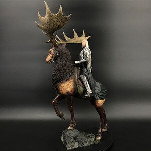 sideshow/恐龙/法国papou/safari/weta 精灵王瑟兰迪尔 骑鹿 雕像