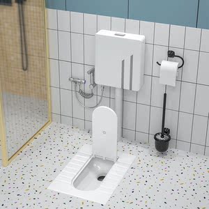 蹲便器抽水水箱家用卫生间挂墙厕所冲水箱马桶蹲坑冲水器便池喷枪