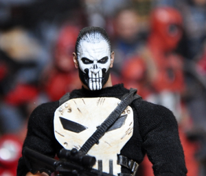 mezco 蚂蚁 one:12 6寸战伤版惩罚者 头雕b 白模