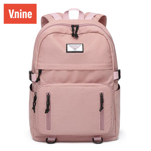 第九城v.nine双肩包女士13.3英寸旅行背包大容量14英寸电脑包