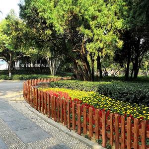 906人付款淘宝塑料围栏花园菜园栅栏栏杆pvc庭院小篱笆围挡花坛绿化栏