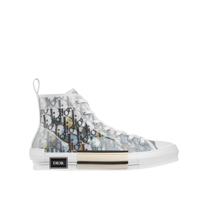dior/迪奥oblique 彩色经典印花帆布透明女款b23高帮运动鞋休闲鞋