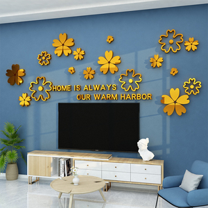电视背景墙面装饰品客厅沙发贴纸画自粘现代简约卧室床头房间布置