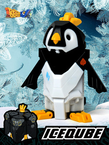现货正品52toys猛兽匣冰块系列 企鹅拼接变形玩具潮玩手办模型