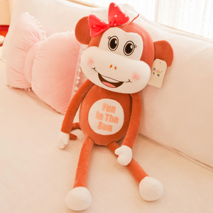 情侣猴子毛绒玩具可爱玩偶布娃娃网红公仔搂着睡觉的公仔超火抱枕