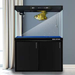 seastar大型超白鱼缸 底部过滤龙鱼缸家用水族箱客厅玻璃生态鱼缸