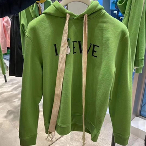 正品代购loewe/罗意威21新款龙猫字母印花连帽长袖卫衣套头上衣女