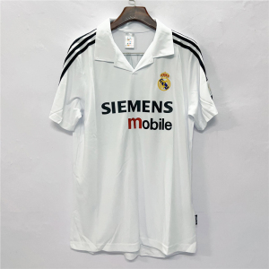 02-03皇马球衣大罗齐达内劳尔菲戈卡洛斯古蒂主场队服复古足球服