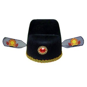 七品县官帽 喜剧乌纱帽 状元帽子 舞台演出乌纱帽 戏剧服装古代帽