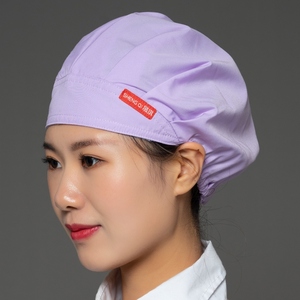 食品专用帽子女厨房家用做饭炒菜防油烟厨师防掉发餐饮卫生帽纯色