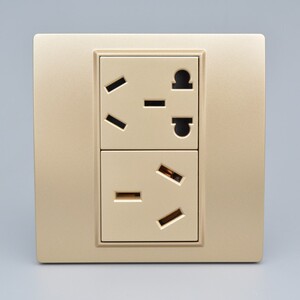 六孔插座16a双两个三孔带开关空调热水器118型明装16安面板完美五金