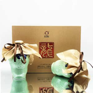 礼盒装42度龙酒包头转龙液清香型优级纯粮酒商务馈赠248mlx2瓶
