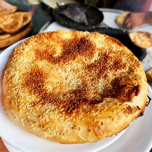 南通烧饼海安如皋纯手工真空包装老炉芝麻烧饼五只一份萝卜丝油酥