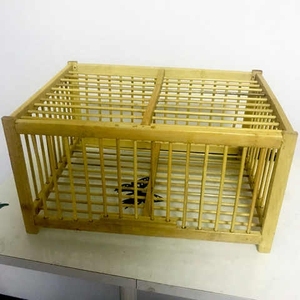 画眉鸟洗澡笼冲凉笼竹鸟笼小型方笼运输鸟笼便携式小竹笼小鸟鸟笼
