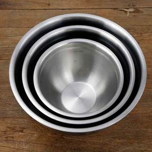 0带不4钢拉打防溅家3打锈和发硅沙胶盆面盆套盖用盆蛋料理碗装m