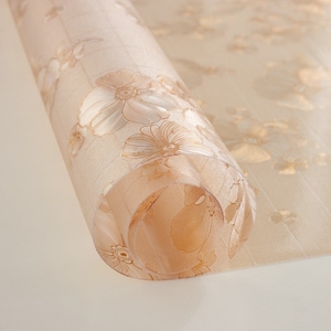 c透明软b质塑料玻璃皮餐桌布整卷加厚防烫无毒味水晶垫板5米10米