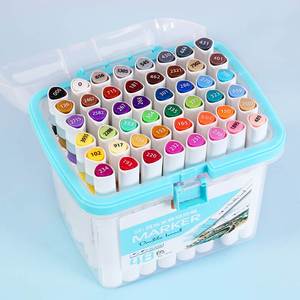 正品touch中彩马克笔水溶性36色套装软头可洗不透纸学生美术用品