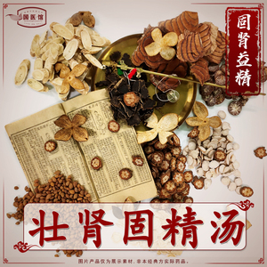 国强中药 壮肾固精汤熟地黄山药肉苁蓉茯苓盐菟丝子盐补骨脂中药