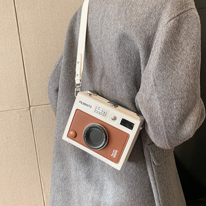 超火数码相机包包收纳复古同款港风时尚创意潮流单肩盒子小方包男
