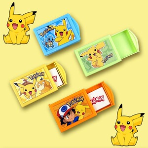 卡通小学生宠物小精灵橡皮擦儿童宝可梦橡皮学习文具男皮卡丘集36