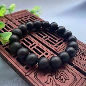 黑色砭石手链