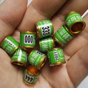 2022年种鸽环生肖纪念环信鸽足环统一脚环可定做私用品鸽环豹子号