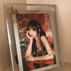 程潇亲笔签名照带相框活动现场非印刷粉丝应援周边产品收藏必备