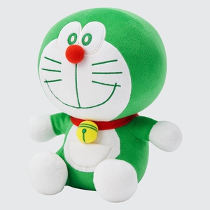 优衣库联名哆啦a梦绿色机器猫生日礼物送女生玩偶娃娃毛绒玩具