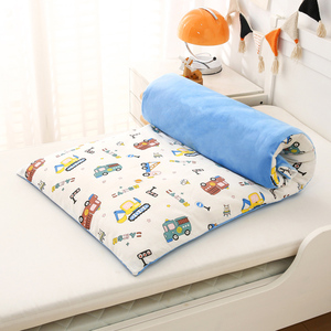 幼儿园床垫A珊瑚绒B纯棉花儿童垫被可拆洗午睡褥子软棉垫四季通用