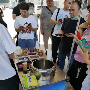 手工冰粉水果捞奶茶摆q摊车冷饮推车摆地摊移动手推外卖小吃车