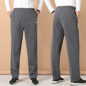 中老年运动裤男春秋爸爸裤子男士高腰宽松休闲老人松紧腰百搭春装