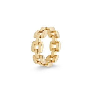 LOUVE Panthère Chain Ring 复古经典手表链戒指 金色