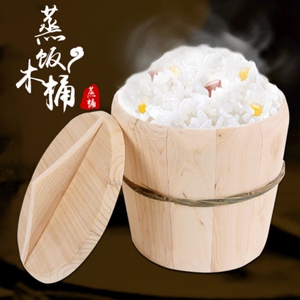 木桶蒸饭家用实木甑子贵州传统手工制作木饭桶蒸米饭专用煮饭神器