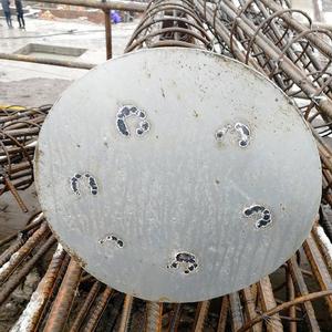 管桩钢板桩垫片钢板工o地堵头水泥芯帽托板工程圆板桩心铁饼冲压.