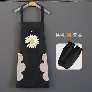 添利百货商行淘宝挂脖水产工作防水切割黑色长围裙女超长防油专用