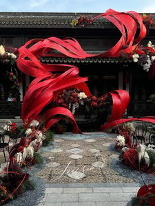 定制婚庆彩红色竹排竹制品长竹编竹片竹篾条花艺装饰材料创意造型