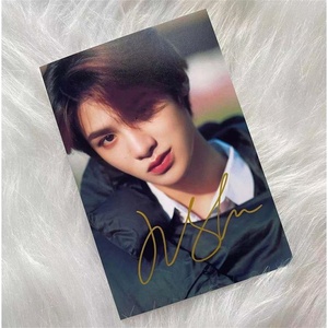 适用黄明昊亲笔签名照片亲签保真无印刷 明星周边应援毕业礼物 送