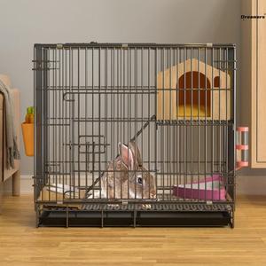 。兔笼子自动清粪新式双层加密大号家用室内宠物荷兰猪豚鼠龙猫别