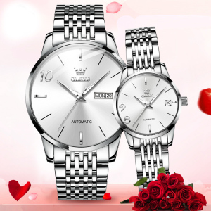 瑞士欧利时官方情侣手表一对男女表全自动机械表旗舰店罗西尼天王