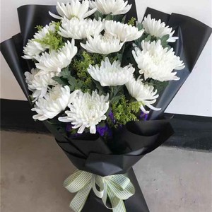 死人花圈祭奠用品老人r过世鲜郸白菊河北邯花市临漳成安大名县