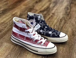 匡威官网旗舰店70s x jw anderson 全新鸳鸯联名红蓝cp鸳鸯帆布鞋