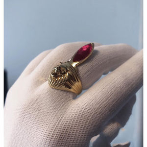 奥特曼合金雷欧戒指变身器 狮子之瞳 1比1镀金模型道具原创设计