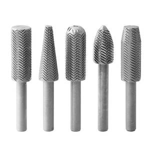 旋转锉头套装小型电动锉刀头打磨钻头软金属除锈工具电磨压纹钢锉