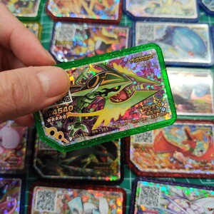 宝可梦加傲乐diy五星卡彩色透明盘烈空坐超梦梦幻皮卡丘达克莱伊