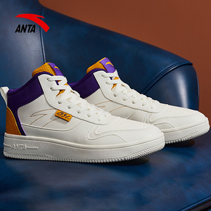 安踏男板鞋空军一号高帮夏季休闲鞋品牌正品aj潮鞋运动休闲鞋子男