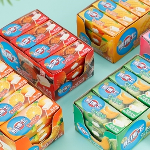 抖音徐福记糖果熊博士口嚼糖果汁软糖瑞士糖充气糖休闲零食盒装糖