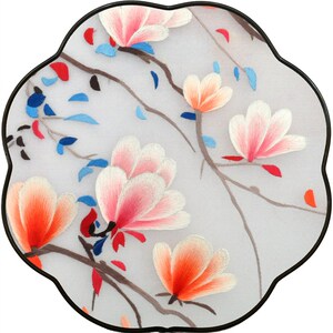 手工刺绣扇子彼岸花