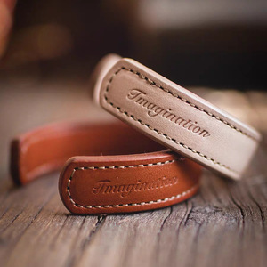 kana52030淘宝马登工装复古植鞣真皮手镯皮手环高桥老花开口半镯皮