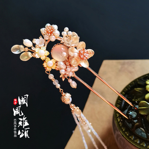 发钗福袋琉璃耳环盲盒汉服配饰头饰发饰古风首饰柠宴手作15人付款39