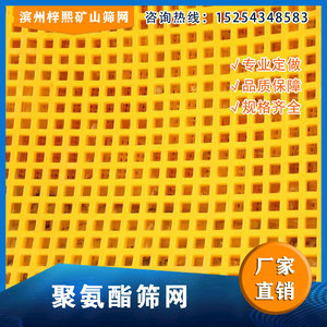 聚氨酯筛网矿山沙石料筛分网脱水棒条筛耐磨耐腐蚀牛筋网圆孔筛